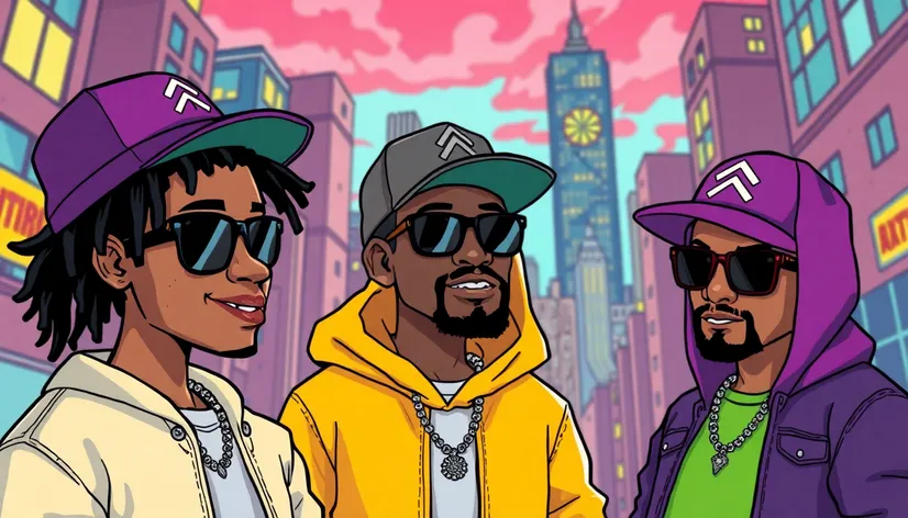 rappers cartoon