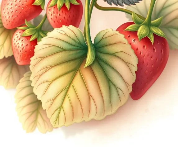 strawberry leaves