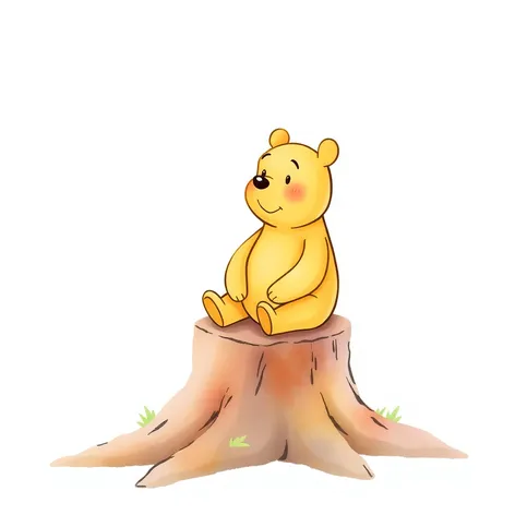 pooh bear drawing