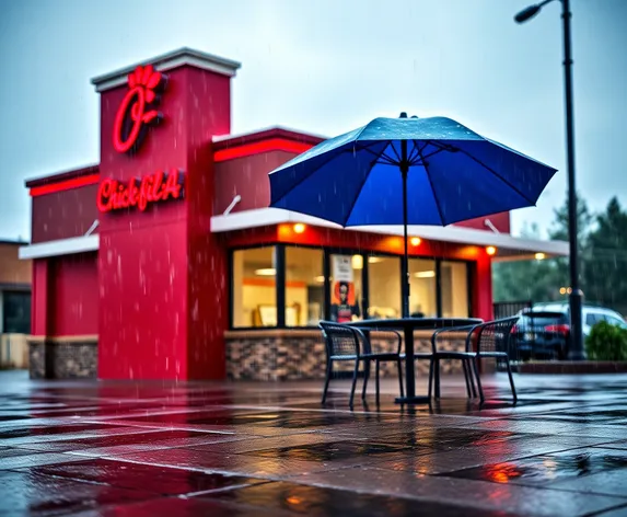 chick fil a rain