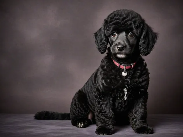 black mini poodle