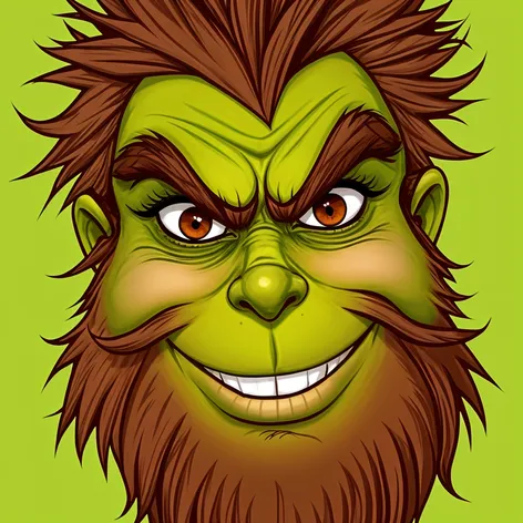 Create the grinch face