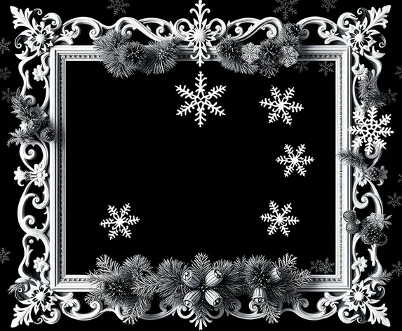 black and white christmas