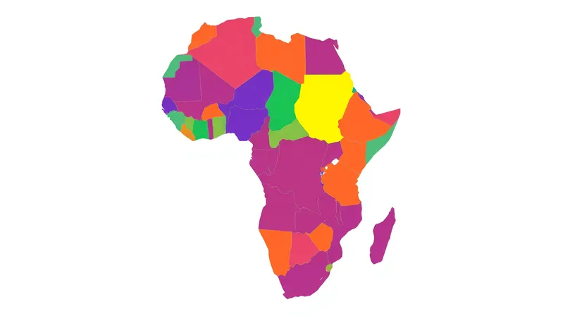 map blank africa