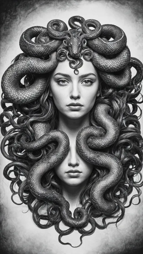 Medusa queen of snake.