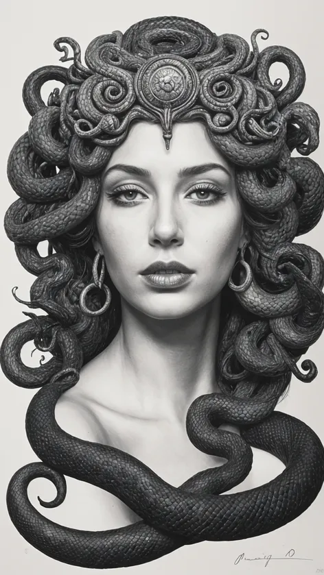 Medusa queen of snake.