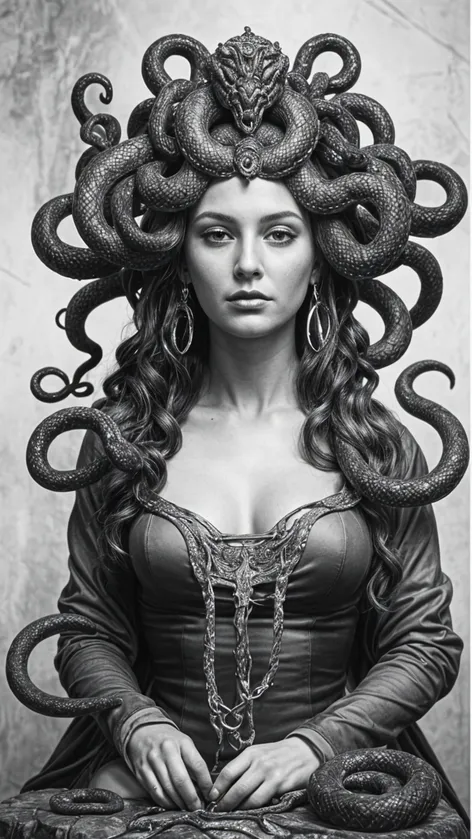 Medusa queen of snake.