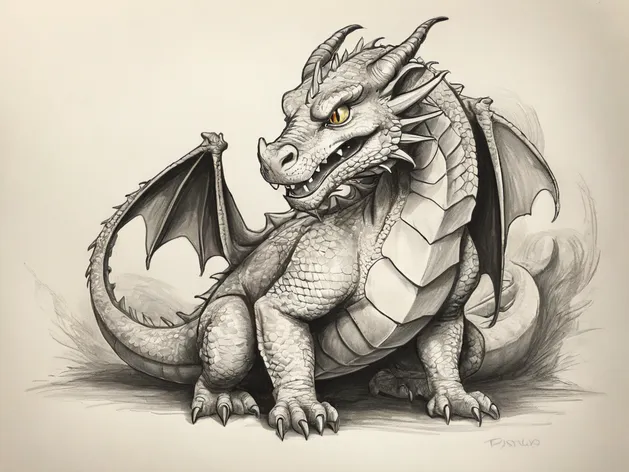 cartoon dragon drawing