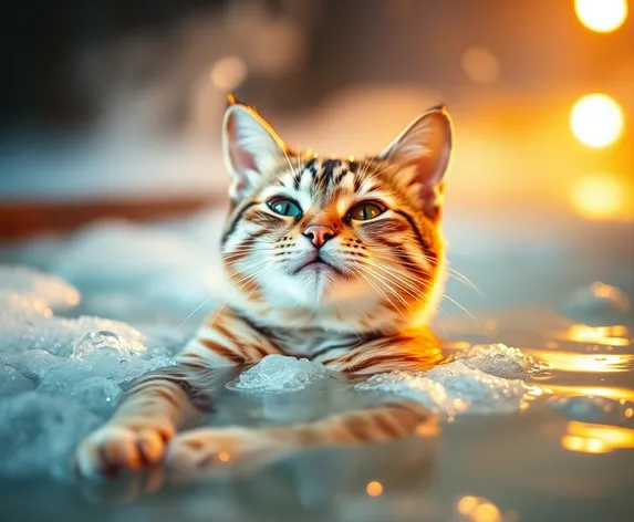 cat in a hot