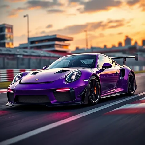 purple 911 gt3 rs