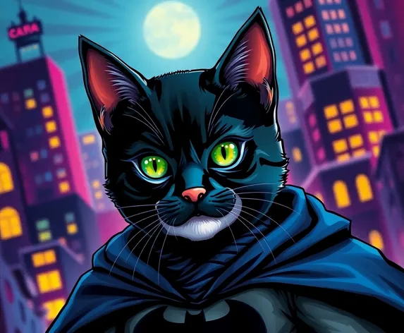 cat in batman costume