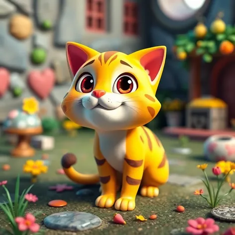 3d cat cartoon