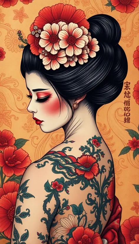 tattoo of a geisha