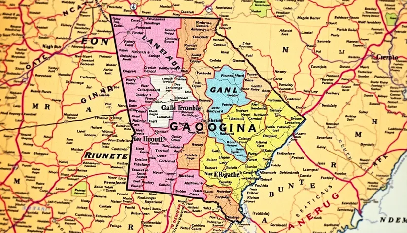 georgia county maps