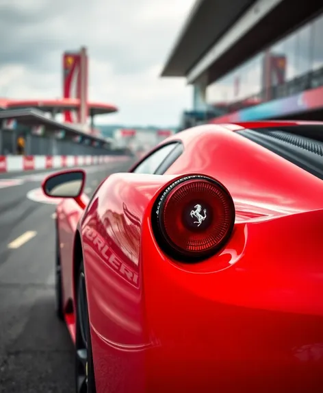 ferrari in red colour