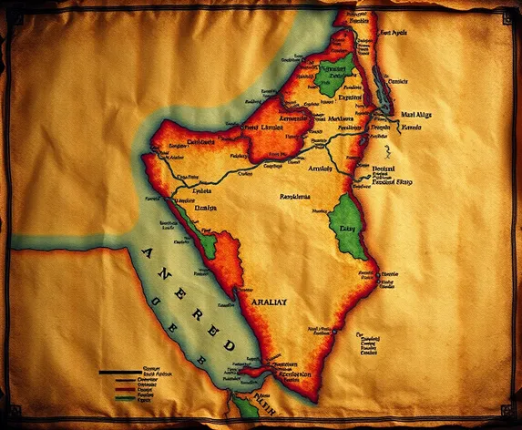 ancient map of israel