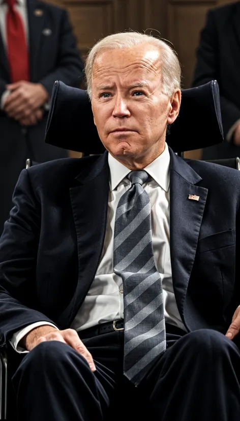 joe biden in wheelchaoir