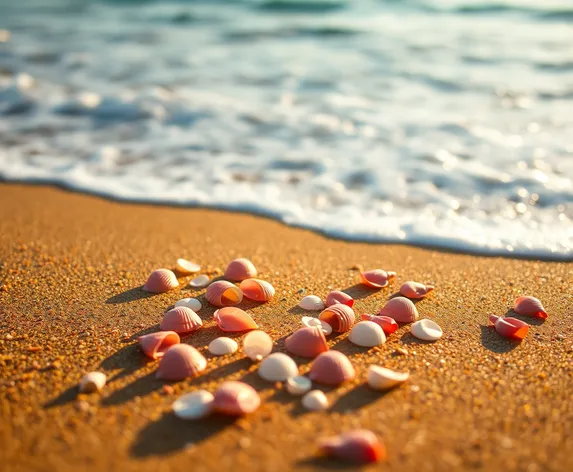 pink seashells