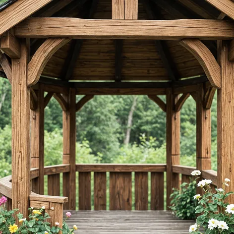 wooden gazebo