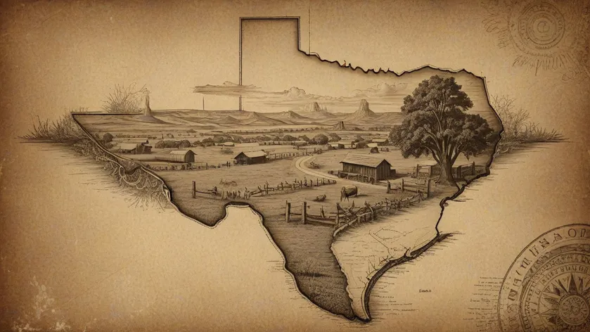 texas drawing