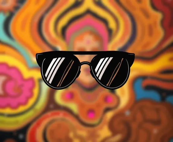 black aviator glasses icon