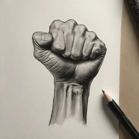 fist drawing