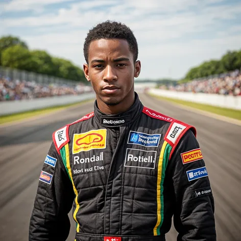 Young black male racing