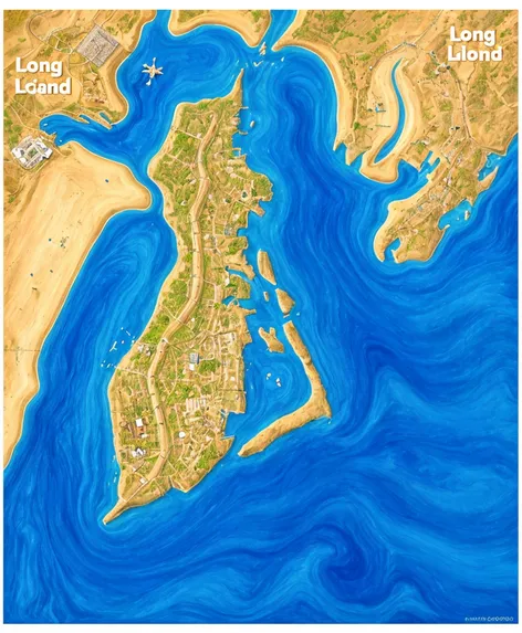 map of long island