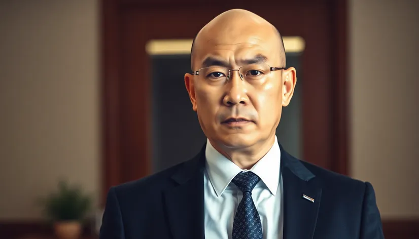 bald asian boss