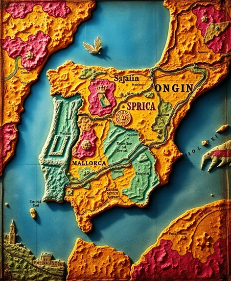 map of spain and