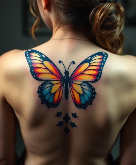 butterfly back tattoo