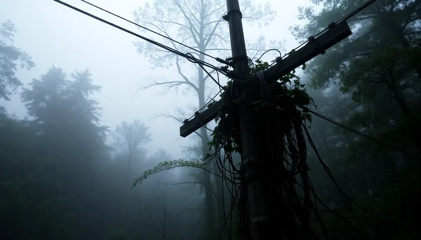 black metal utility pole