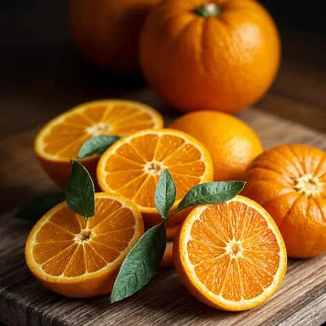 orange fruit with slices