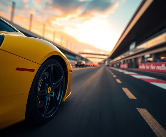 yellow ferrari