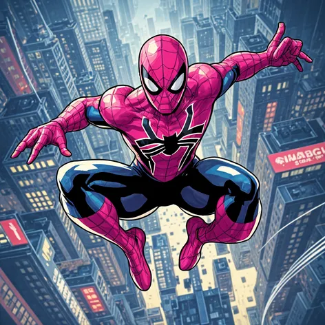 pink spiderman