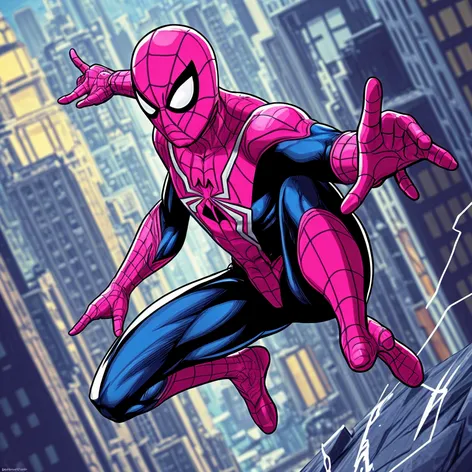 pink spiderman