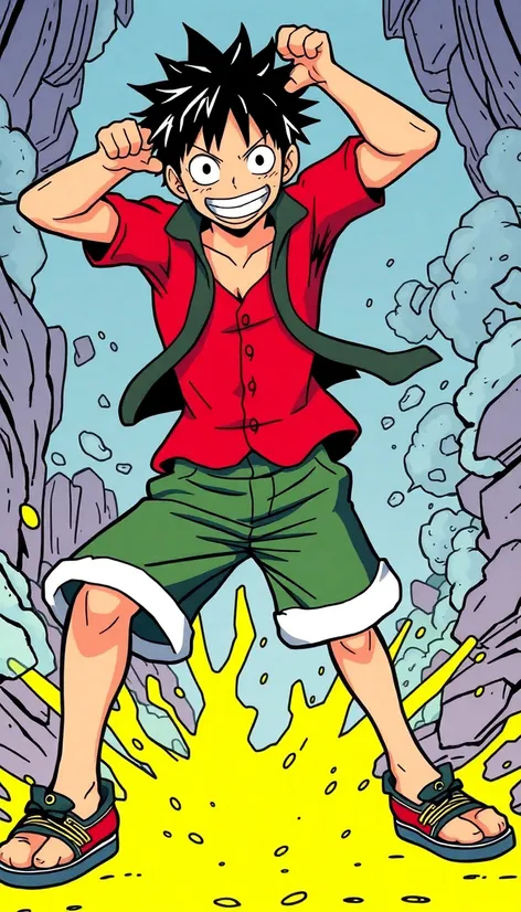 luffy drawing full body