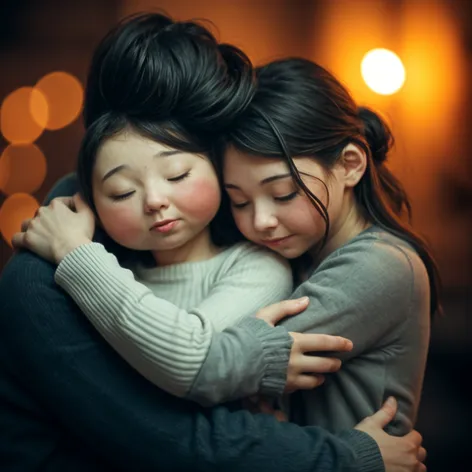 Hug each other