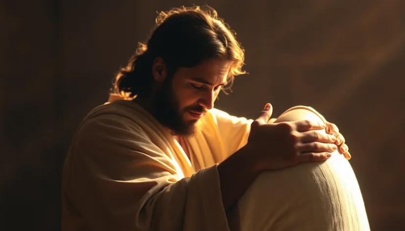 jesus hugging man