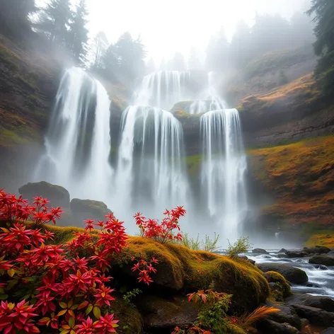 sweden ristafallet waterfall