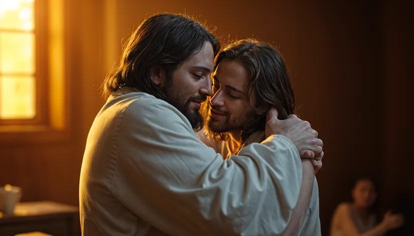 Jesus hugging me