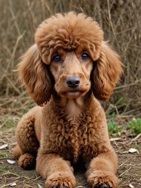 brown poodle