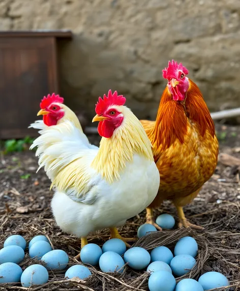 blue eggs chicken