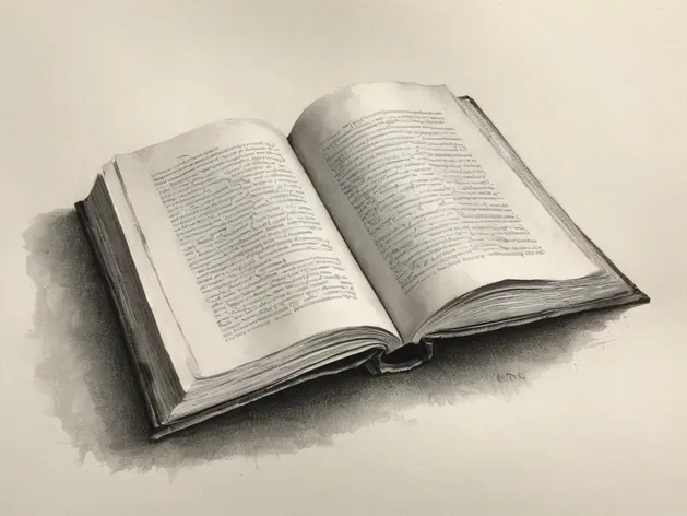open book drawing