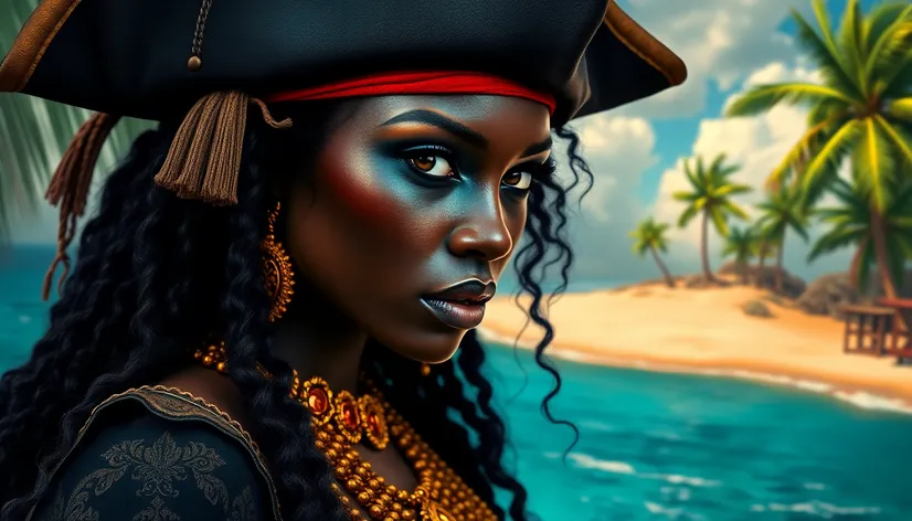 black pirate woman