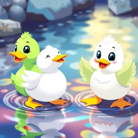 cute cartoon ducks