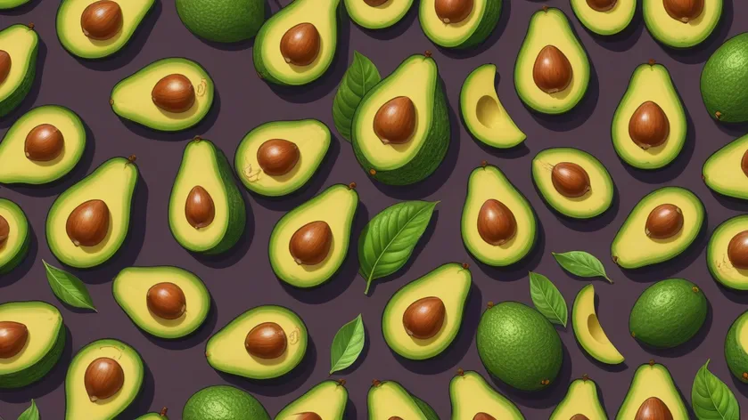 avocado cartoon