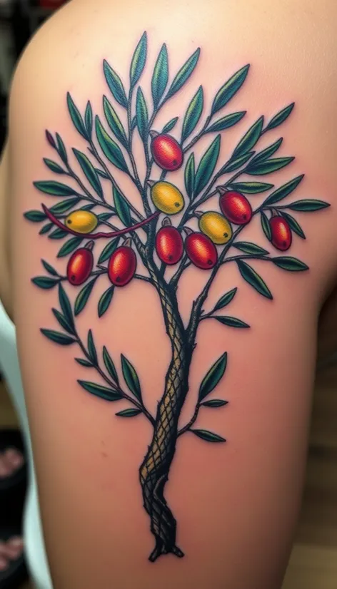 olive tree tattoo