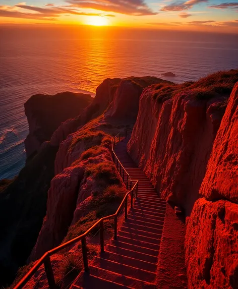 stairs to lookout on