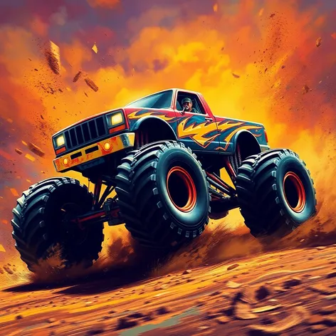 monster truck clipart